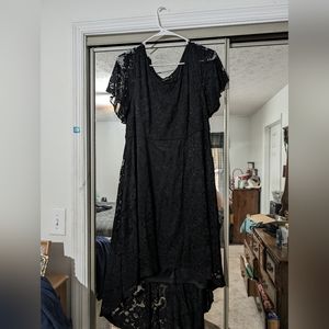 Black lace dress
